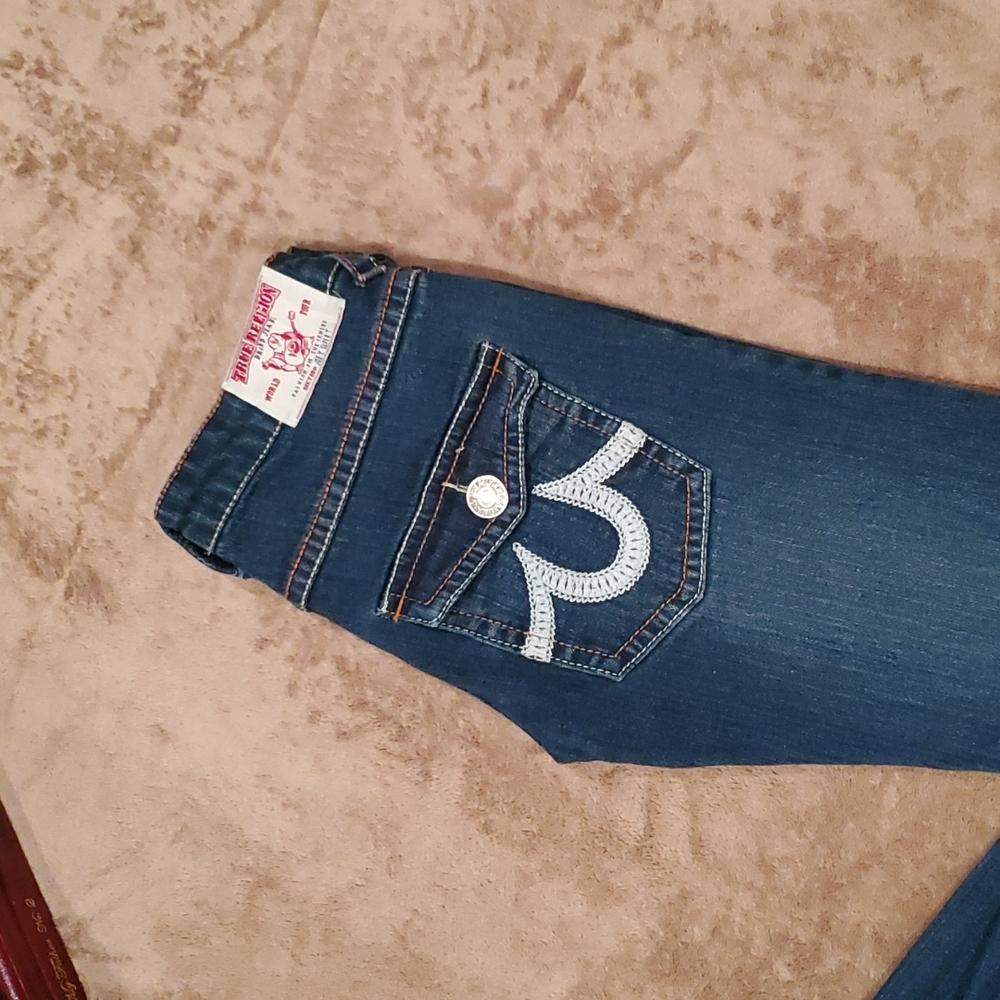 TRUE RELIGION women's size 27 straight leg jeans